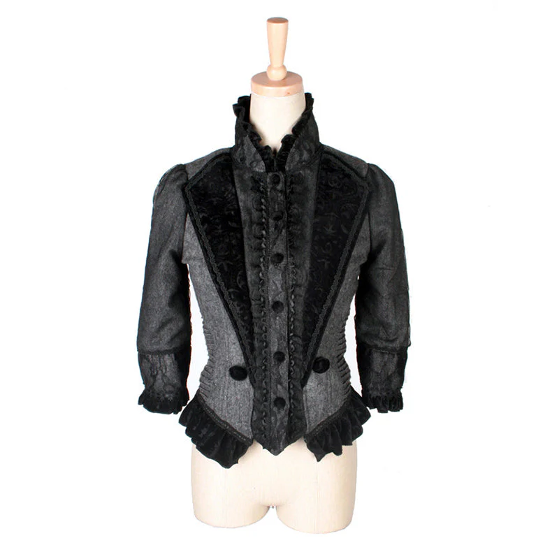 Y-358 Fashion Palace Formula Prep-school Blazer Fashion Gothic Coat - Image 6