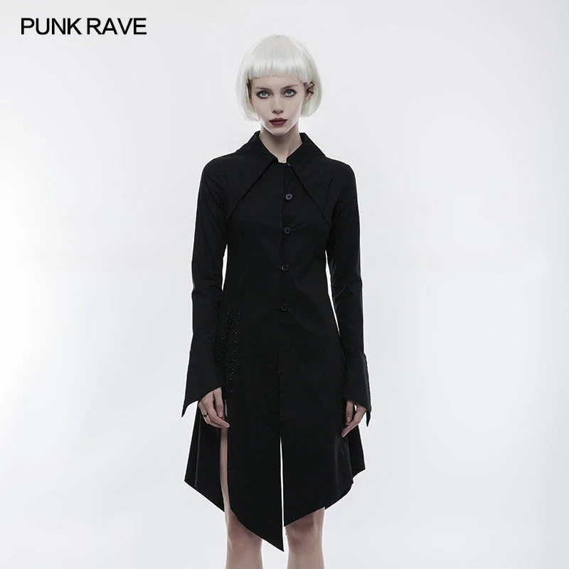 OPY-251 Figuring Style Gothic Shirt Long Blouse With Bat Wing Collar