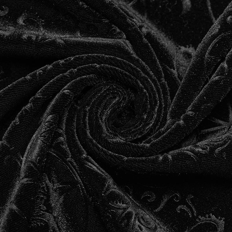 DT-821DDF Goth embossed velvet camisole - Image 5
