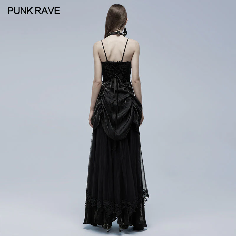 WQ-557LQF Gorgeous Gothic wedding dress - Image 3