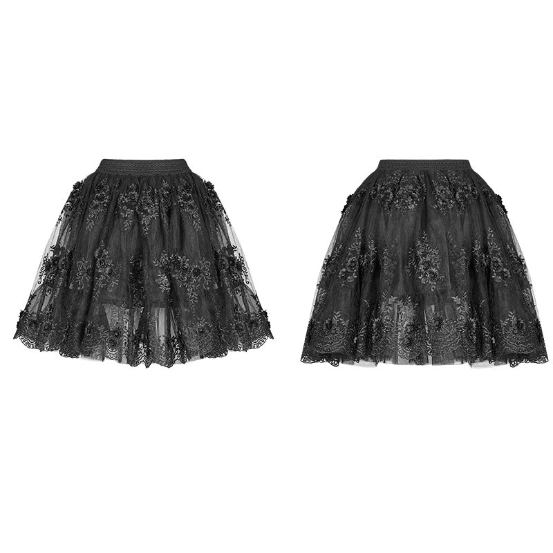 WLQ-088 Gorgeous Lolita Lace Tutu Half Skirt - Image 4
