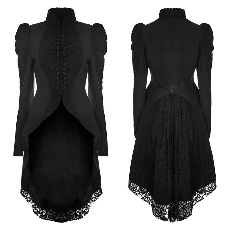 WY-831 Gorgeous Vintage Long Gothic Coat For Women - Image 4