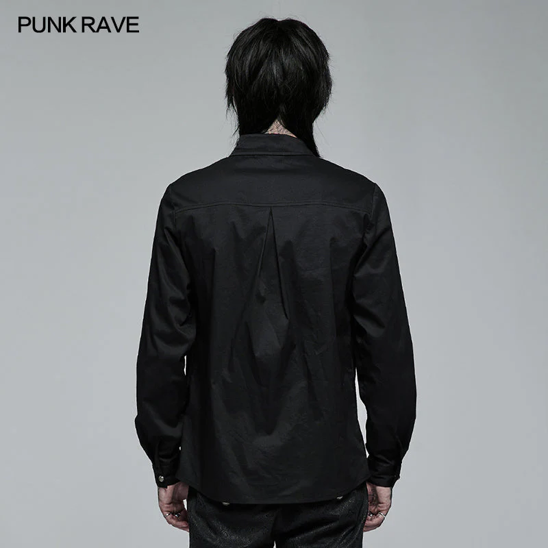 WY-1363CCM Goth Applique Long Sleeve Shirt - Image 3