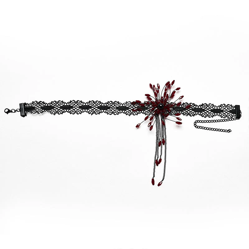 DS-572LHF GOTH Blood Drop Choker - Image 10