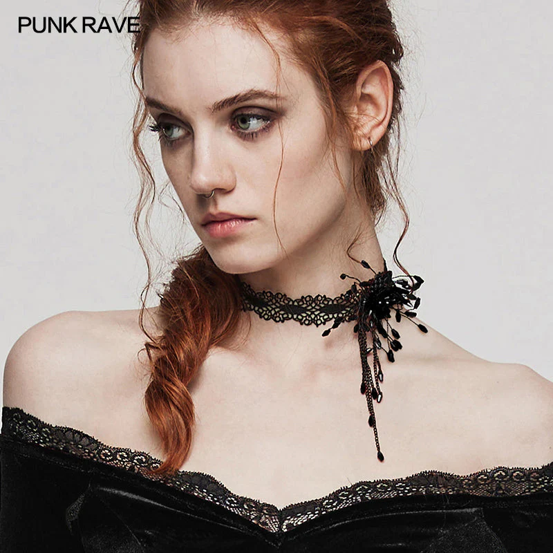 DS-572LHF GOTH Blood Drop Choker - Image 5