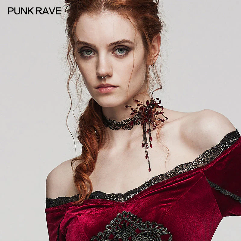 DS-572LHF GOTH Blood Drop Choker - Image 7