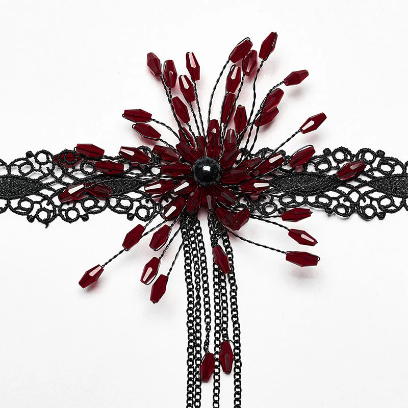 DS-572LHF GOTH Blood Drop Choker - Image 8