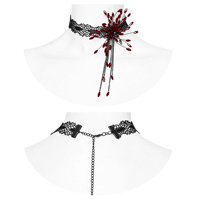 DS-572LHF GOTH Blood Drop Choker - Image 9