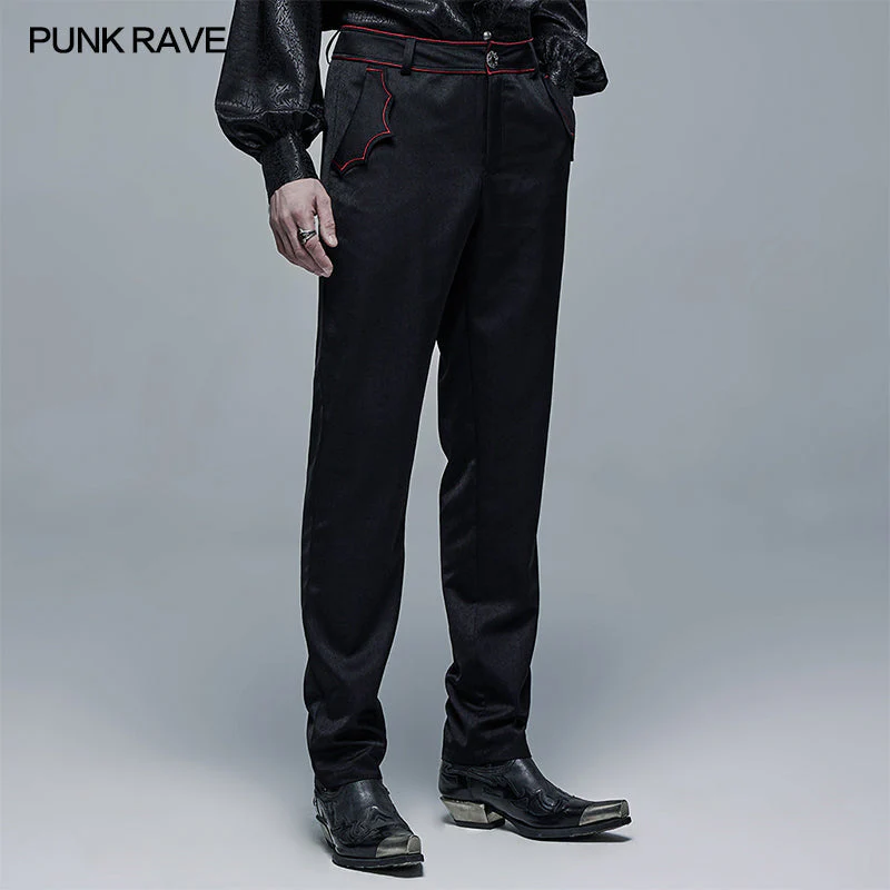 WK-481XCM Goth Cout Bat Pocket Pants - Image 6