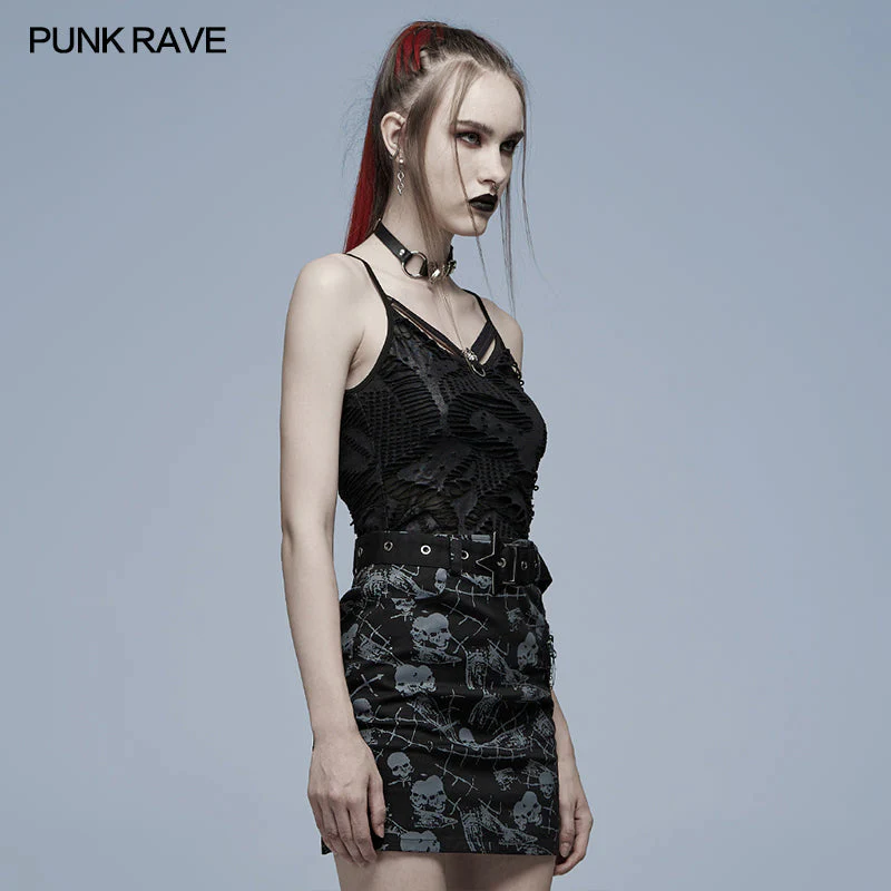 WT-693DQF Goth daily sexy camisoles - Image 2