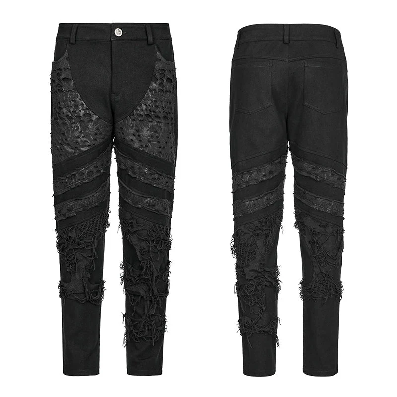 WK-561XCM Goth distressed streetwear pants - Image 4