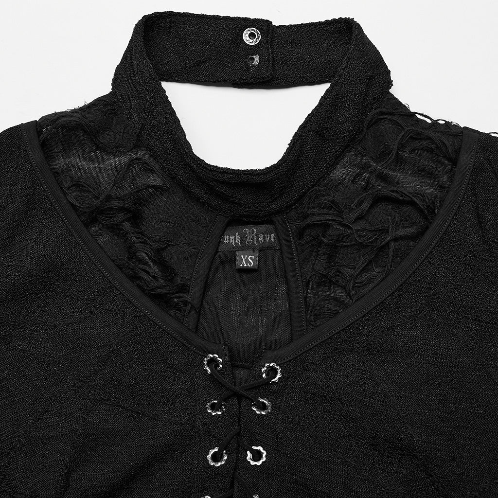 DT-794TCF Goth Drop-Neck Daily T-Shirt - Image 6
