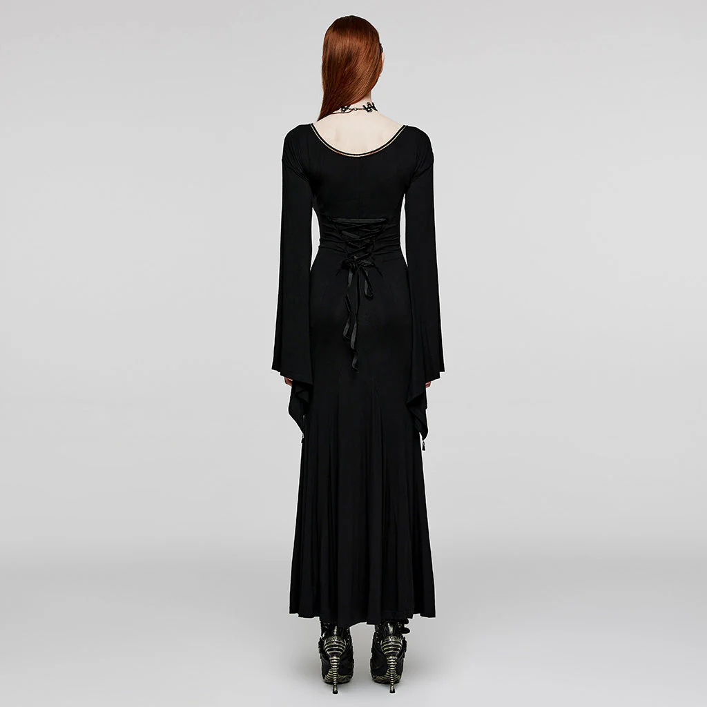 WQ-646LQF Goth Elegant Dress - Image 3