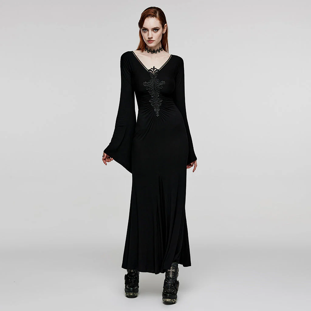WQ-646LQF Goth Elegant Dress - Image 4
