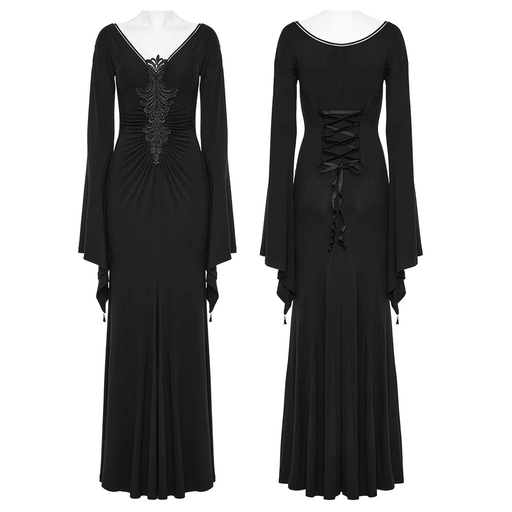 WQ-646LQF Goth Elegant Dress - Image 5