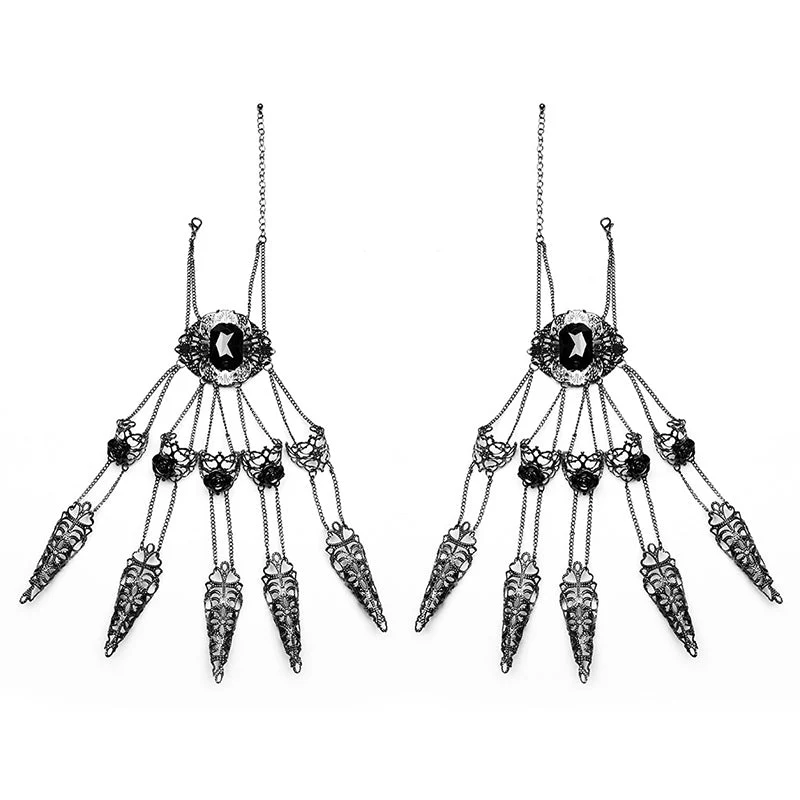 WS-575SSF Goth Finger Bracelet - Image 3