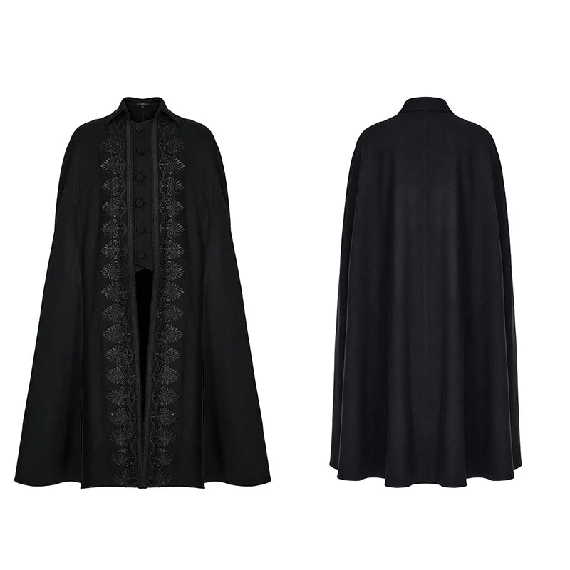 WY-1411DPM Goth gorgeous long cloak - Image 4