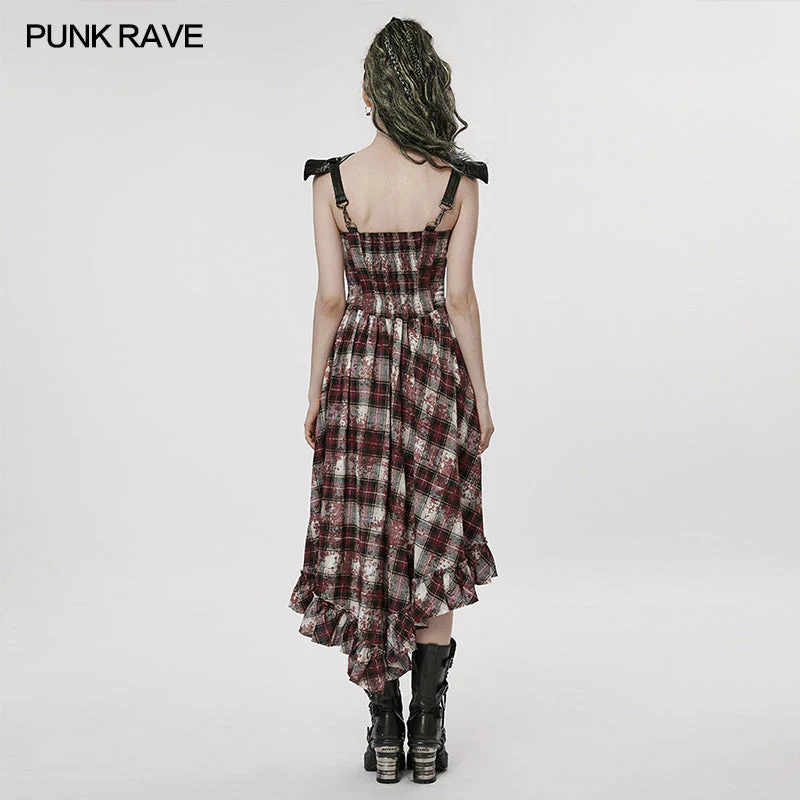 WQ-608LQF Goth Gorgeous Print Dress - Image 3