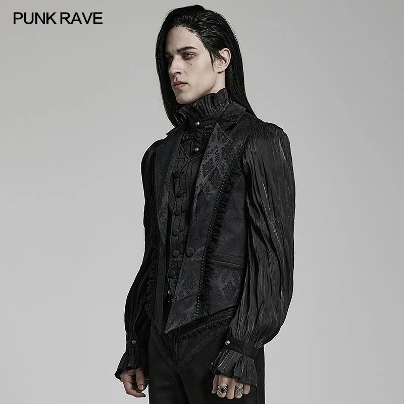 WY-1469MJM Goth Lapel Waistcoat - Image 2