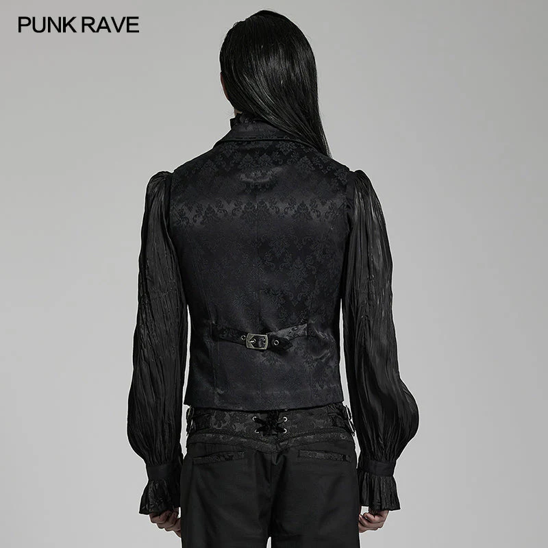 WY-1469MJM Goth Lapel Waistcoat - Image 3