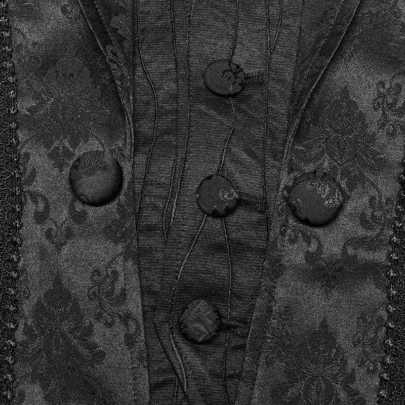 WY-1469MJM Goth Lapel Waistcoat - Image 5