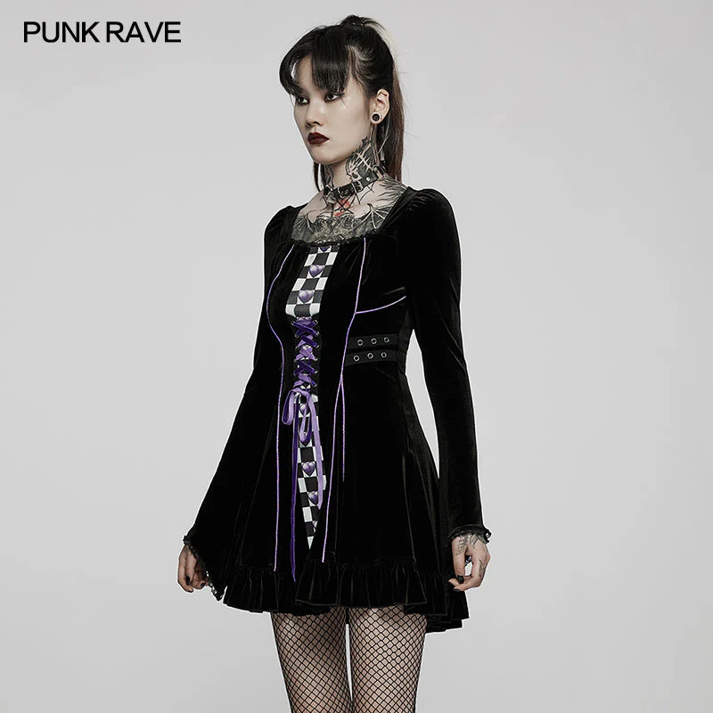 WLQ-102LQF Goth lolita girls dress - Image 2