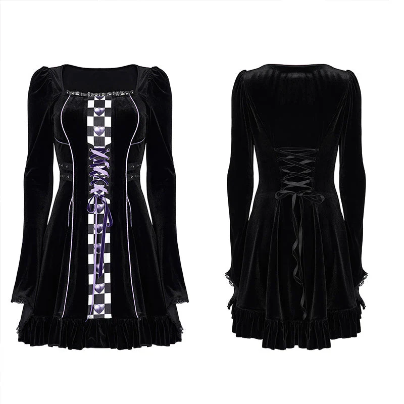 WLQ-102LQF Goth lolita girls dress - Image 4