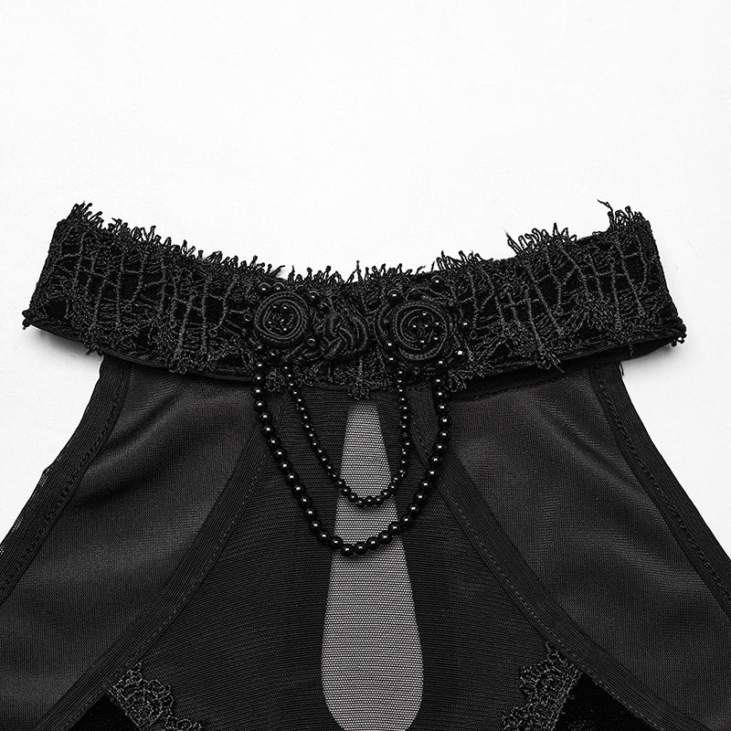 WQ-658DQF Goth Off Shoulder Gorgeous Dress - Image 10