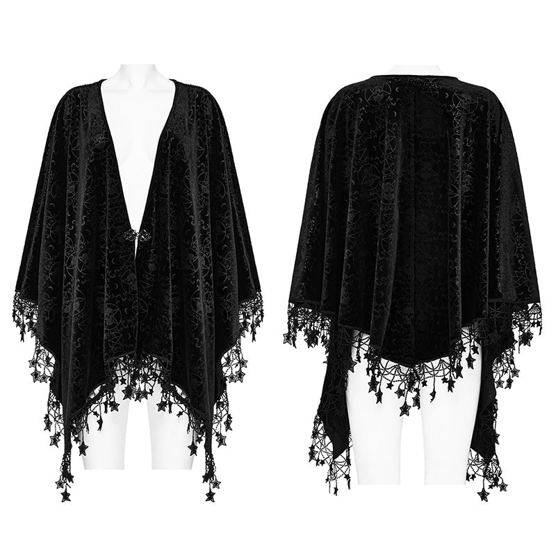 DY-1546DPF Goth pentacle shawl - Image 4