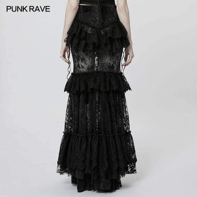 WQ-629BQF Goth Perspective Gorgeous Skirt - Image 3