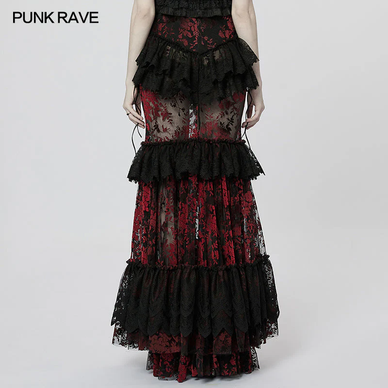 WQ-629BQF Goth Perspective Gorgeous Skirt - Image 7