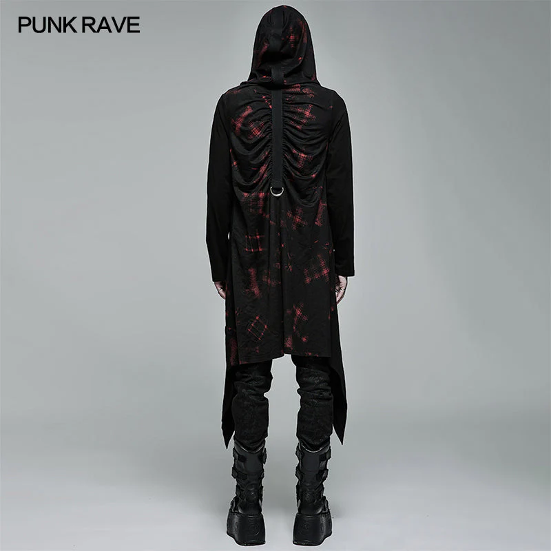 WY-1382WYM Goth printed knitted coat - Image 3