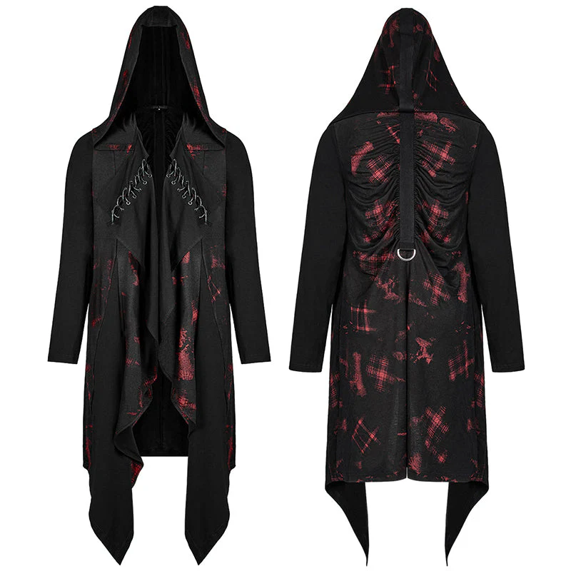 WY-1382WYM Goth printed knitted coat - Image 4