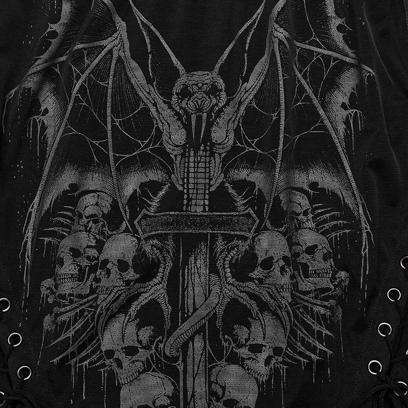 WQ-671BQF 2024 Goth printed skirt - Image 5