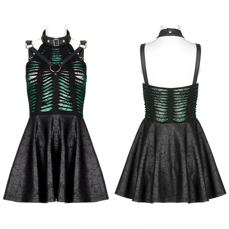 WQ-547LQF Goth sexy cut dress - Image 9