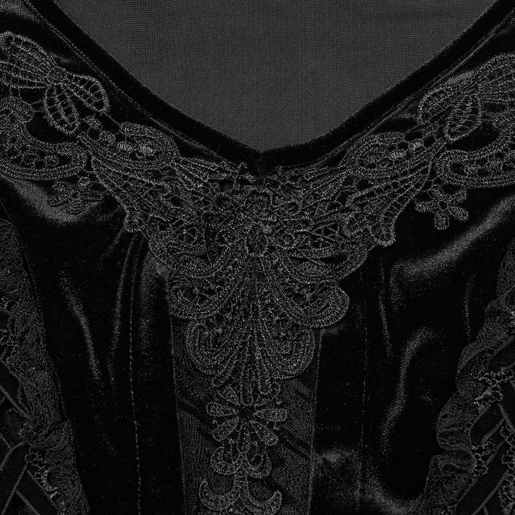 DQ-664LQF Goth sexy lace dress - Image 4