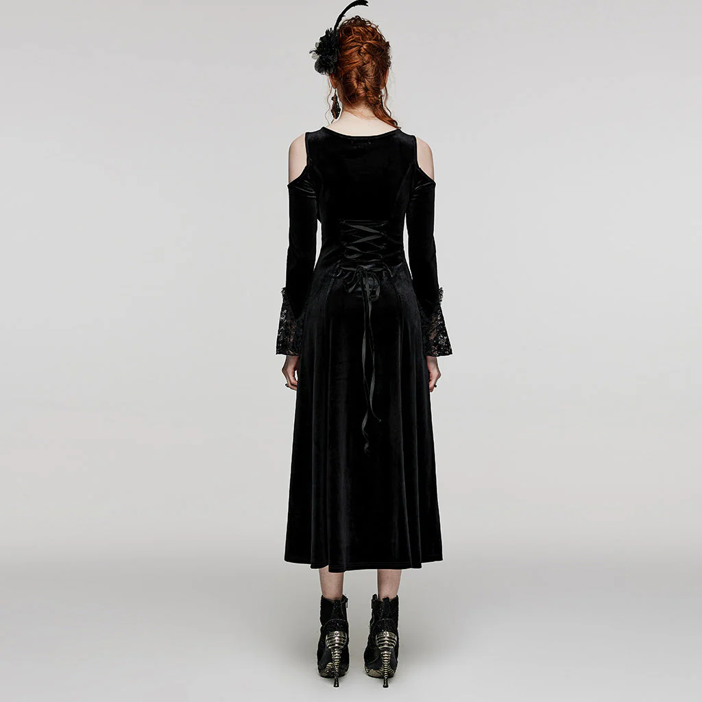 DQ-664LQF Goth sexy lace dress - Image 7