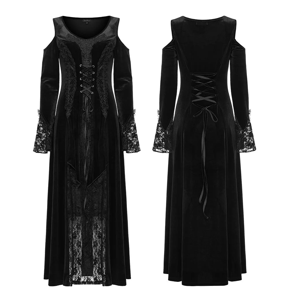 DQ-664LQF Goth sexy lace dress - Image 8