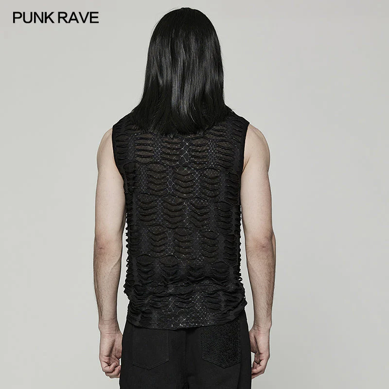 WT-777BXM Goth sharp teeth vest - Image 2