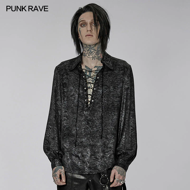 WY-1432CCM Goth simple pullover shirt