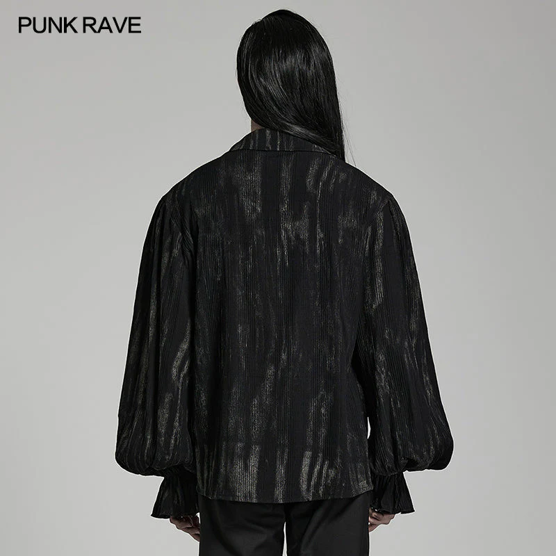 WY-1497CCM Goth tie-dyed jacquard shirt - Image 3