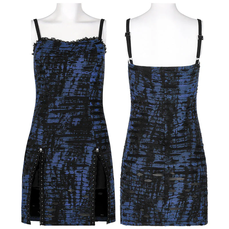 WQ-564LQF Gothic abstract print slip dress - Image 9