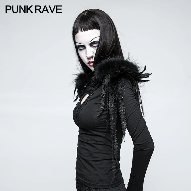 S-220 Gothic Accessories Leather Shoulder Knot With Phoenix-tail - Image 2