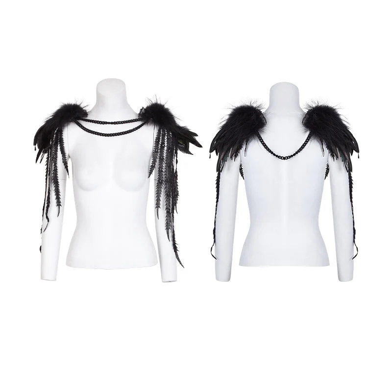 S-220 Gothic Accessories Leather Shoulder Knot With Phoenix-tail - Image 4