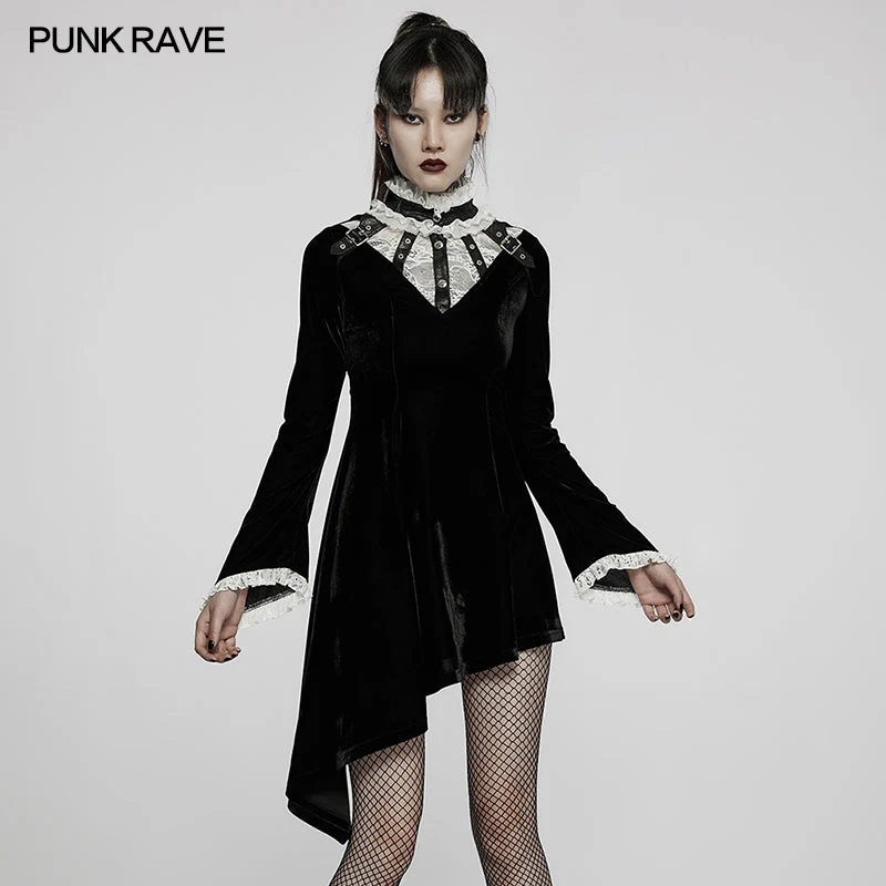 WQ-584LQF WQ-584LQF Gothic asymmetric dress - Image 6