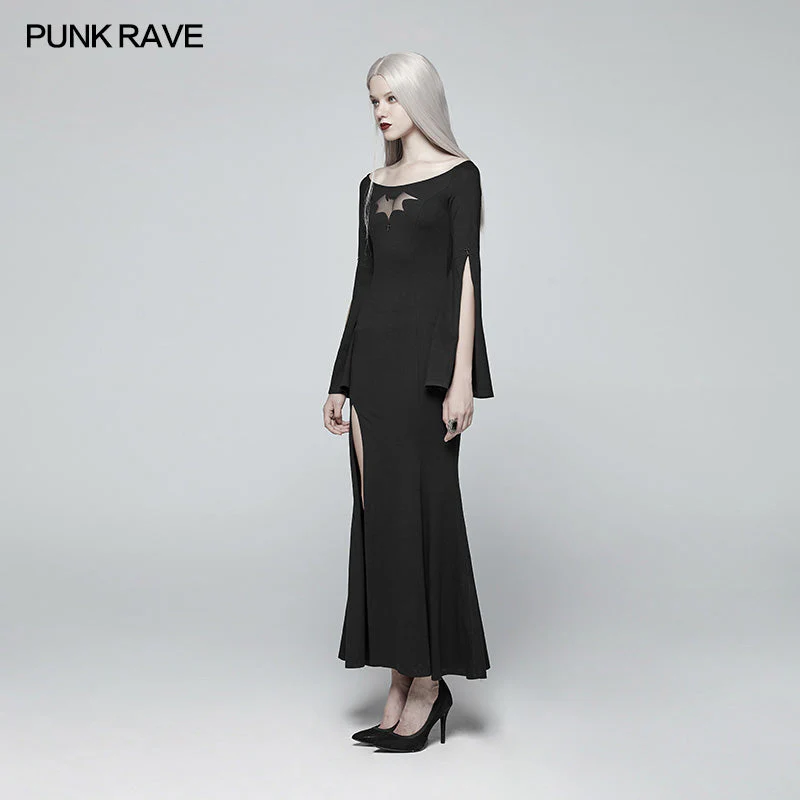 WQ-376 Gothic Bat Code Dress - Image 2