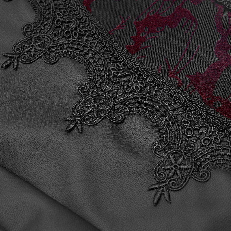 WK-463DDF Gothic burning flower leggings - Image 5