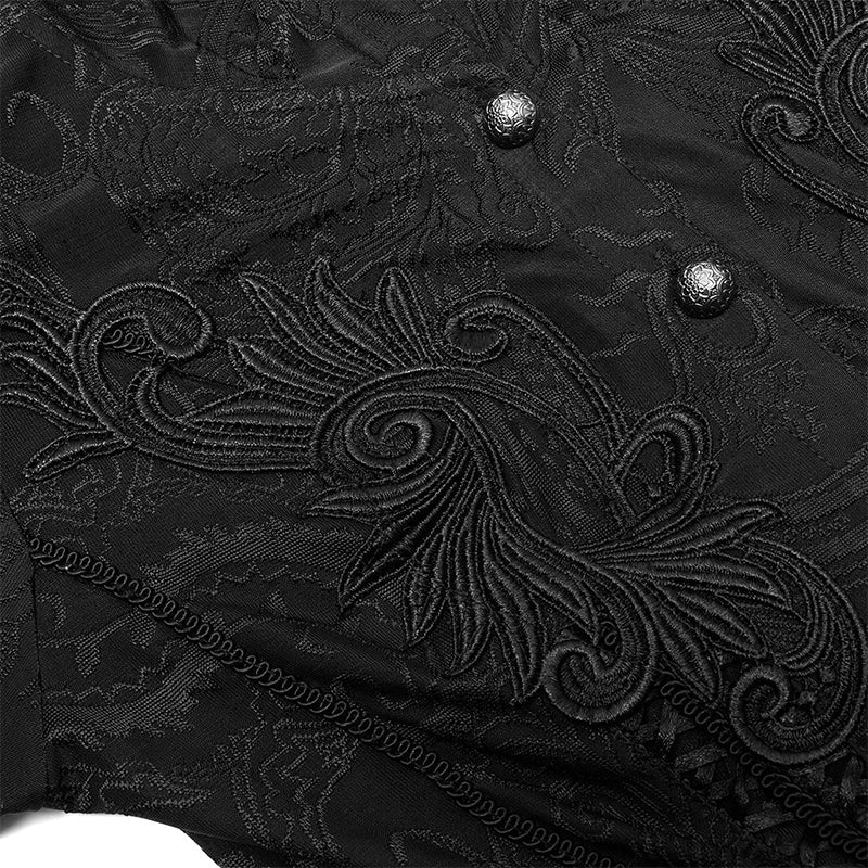 WY-1359XCF Gothic cut-out applique coat - Image 5
