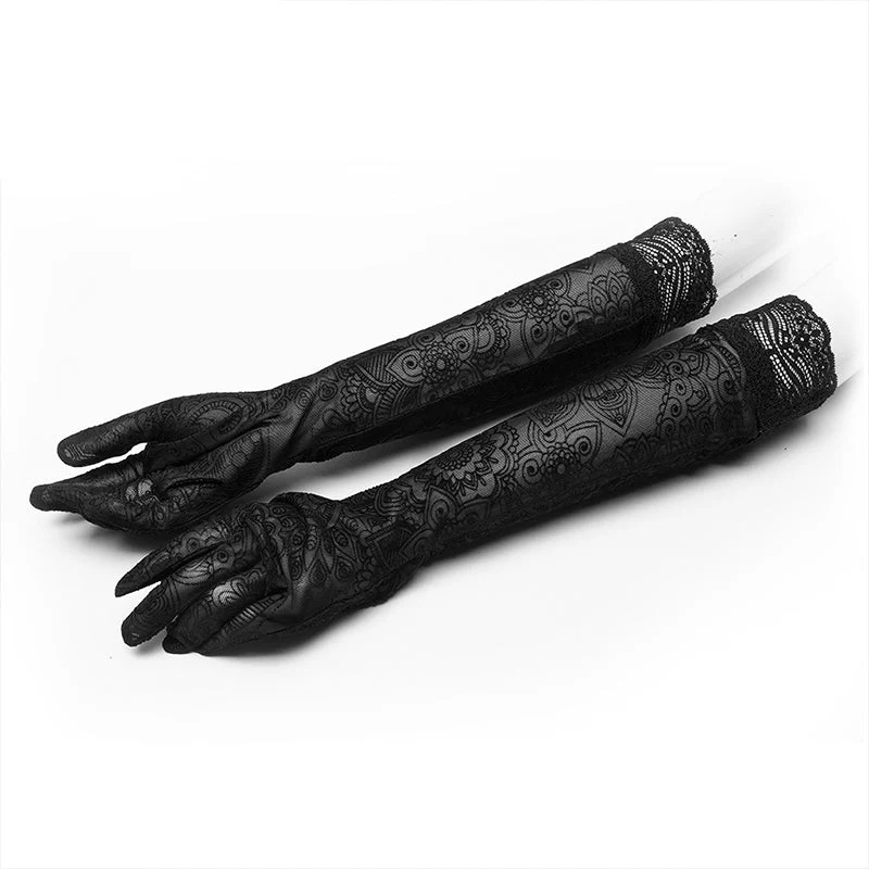 WS-392SSF Gothic daily lace mittens - Image 2