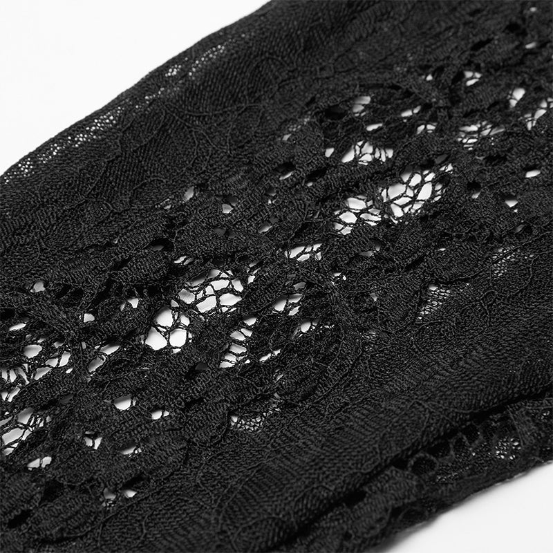 WS-413SSF Gothic daily striped lace gloves - Image 5